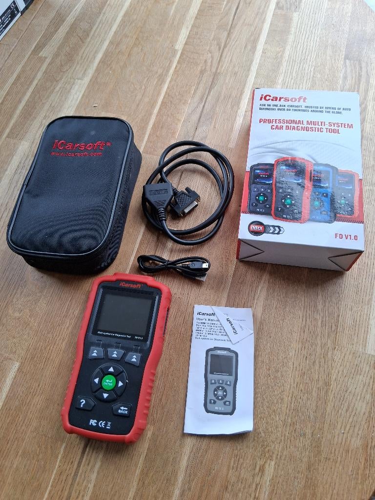 OBD II EOBD iCarsoft FD V1.0 Ford OBD2 diagnose apparaat, Ophalen of Verzenden, Zo goed als nieuw