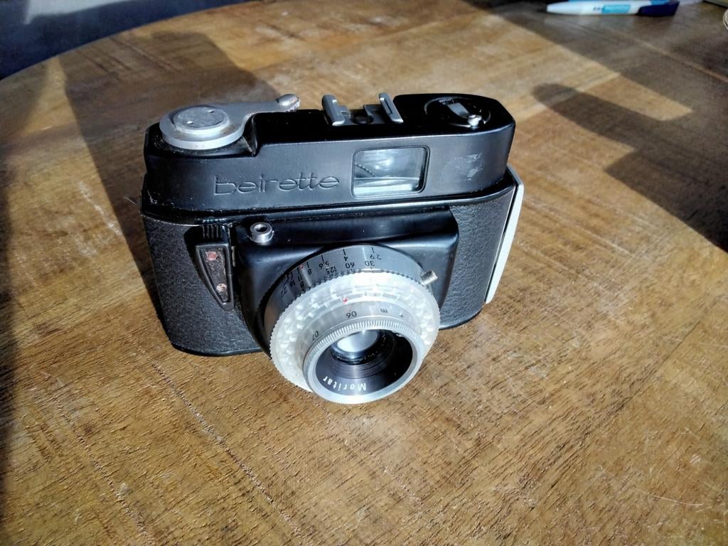 Beirette Camera - DDR Zwart, Ophalen of Verzenden, Gebruikt, Compact, Overige Merken