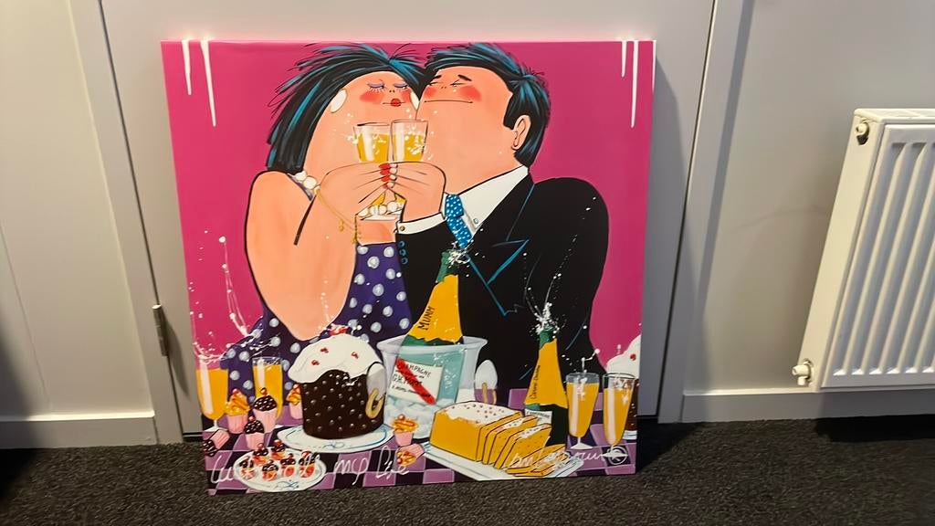 Van Leersum reproductie “ True Love “ 75x75 cm, Ophalen of Verzenden