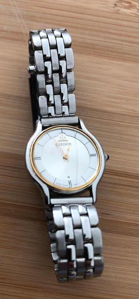 seiko credor dames horloge 18k 750 goud bezel, Polshorloge, Ophalen of Verzenden, Zo goed als nieuw, Goud