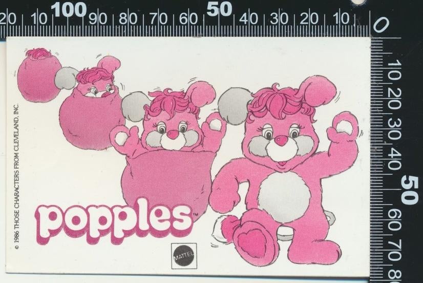 Sticker: Popples, Verzamelen, Verzenden, Zo goed als nieuw, Bedrijf of Vereniging