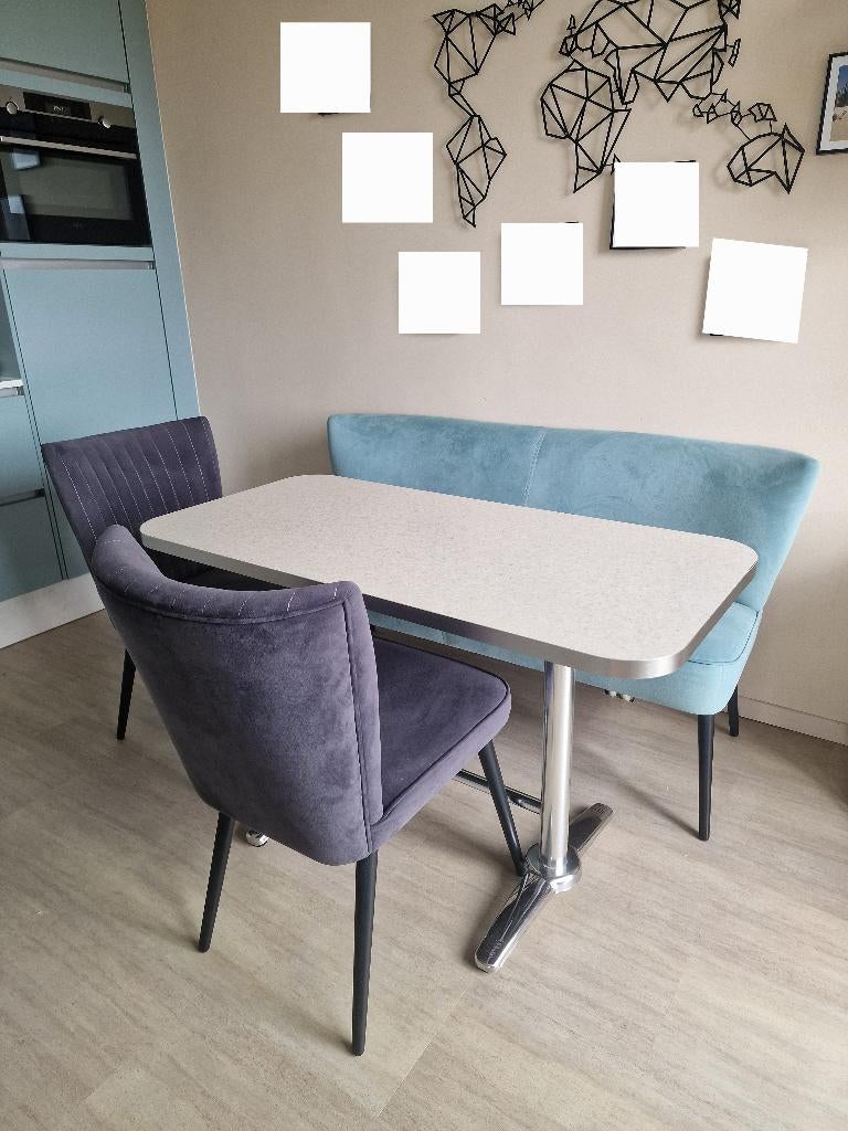 Eettafel 120 bij 60 cm, Ophalen, Gebruikt, 100 tot 150 cm, 50 tot 100 cm