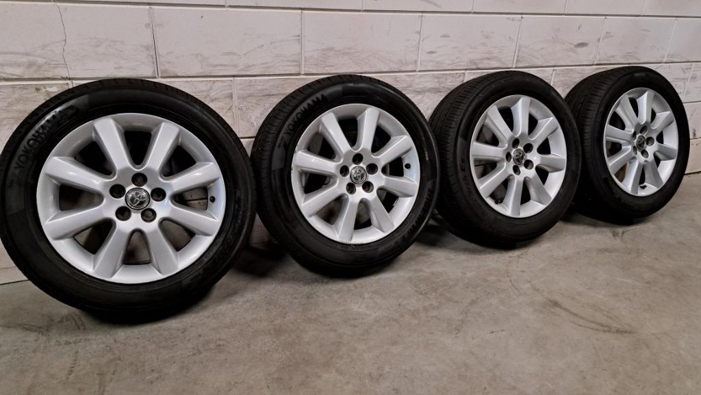Lichtmetalen velgen Avensis Corolla Verso CT200h 205/55/16, Auto-onderdelen, Banden en Velgen, Gebruikt, 16 inch, Banden en Velgen