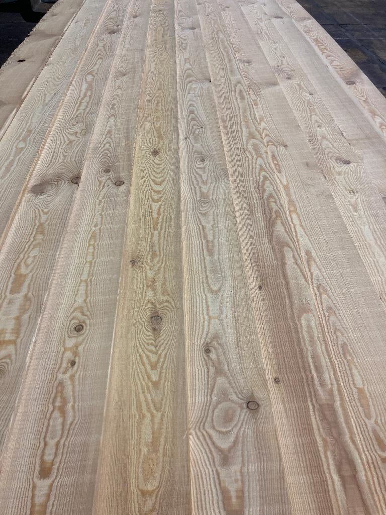 siberisch lariks-potdekseldelen-schuttingdelen- € 7,50 /m2, Ophalen, Overige typen, Nieuw, Hardhout