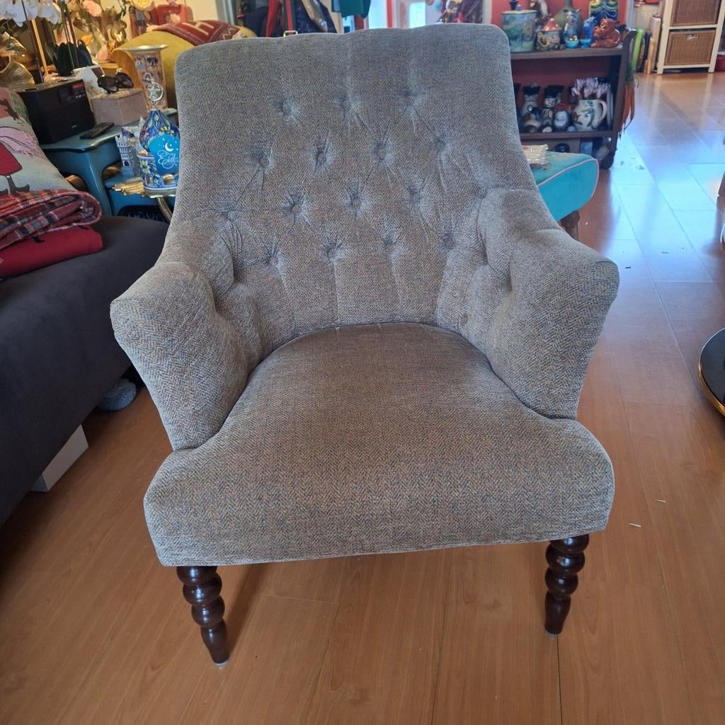 Parker Knoll Clubchair - Tweed Bekleding, Huis en Inrichting, Fauteuils, Gebruikt, Klassiek, 75 tot 100 cm, Ophalen of Verzenden