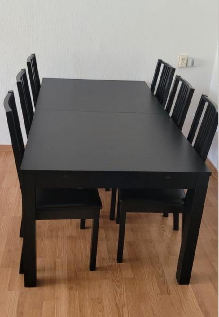 ikea eettafel zwartbruin, Huis en Inrichting, Tafels | Eettafels, Ophalen