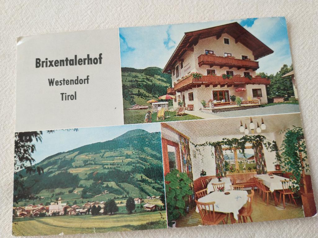 Pension Brixentalerhof - Westendorf, Tirol - 3 afbeeldingen, Ophalen of Verzenden, 1960 tot 1980, Gelopen, Oostenrijk