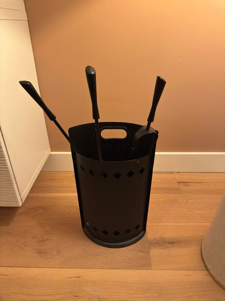 Haardbak/ haardset/ kolenkit, Ophalen of Verzenden, Zo goed als nieuw, Vrijstaande haard, Houthaard