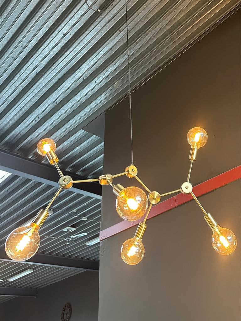 Kwantum Hanglamp - Moderne Stijl, Huis en Inrichting, Lampen | Hanglampen, Ophalen, Zo goed als nieuw, Metaal, 75 cm of meer