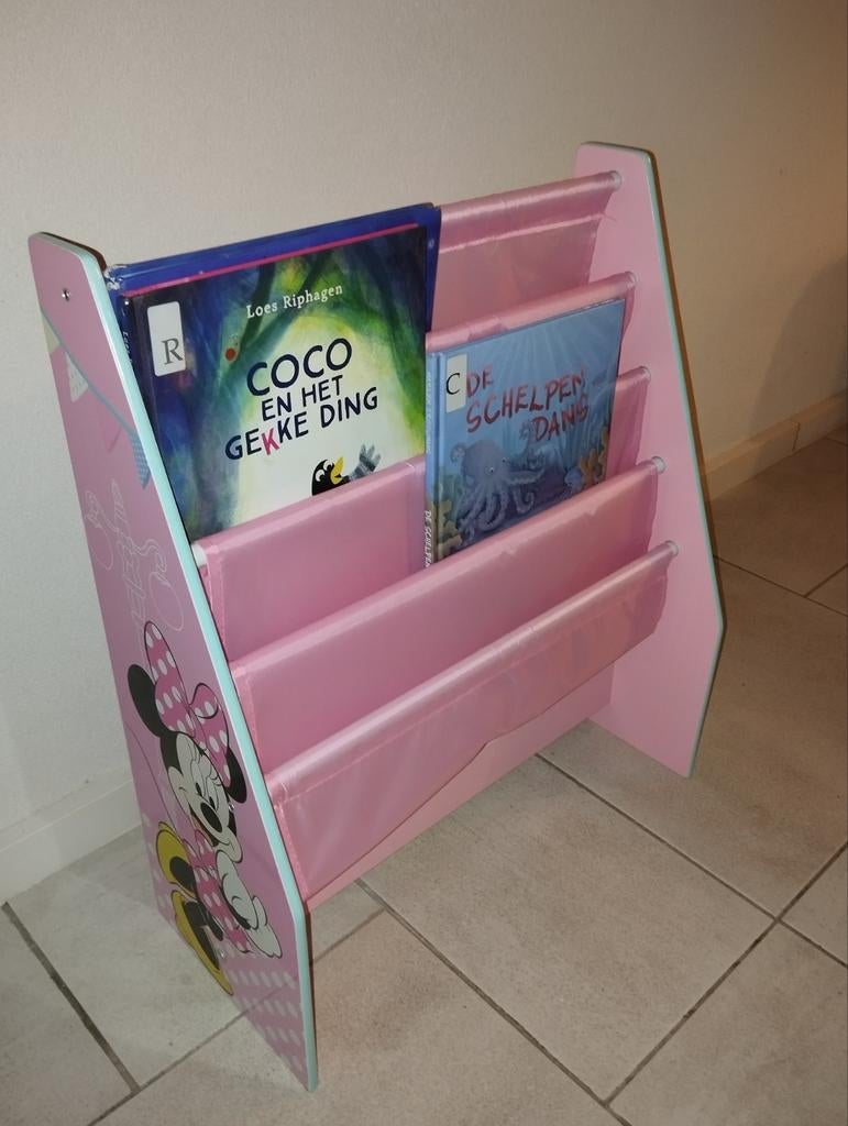 Minnie Mouse Boekenrek - Zo Goed Als Nieuw!, Ophalen, Zo goed als nieuw, Kast
