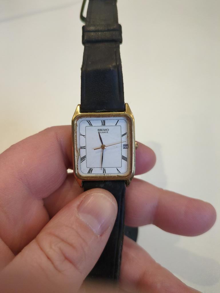 Vintage Seiko tank., Ophalen of Verzenden, Staal, Seiko, 1960 of later