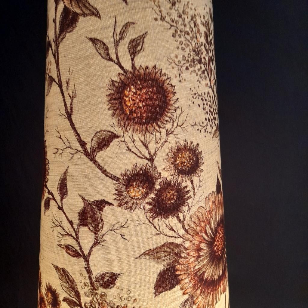 Vintage West Germany Vaaslamp, Huis en Inrichting, Gebruikt, Vintage, Glas, Ophalen of Verzenden