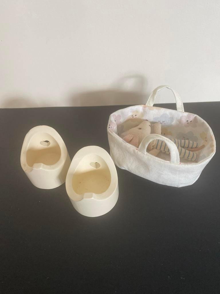 Maileg Reiswiegje & Potje - Zonder Muis, Ophalen of Verzenden, Gebruikt, Overige typen