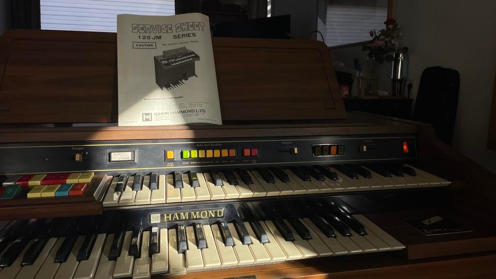 Orgel Hammond, 125JM Leslie – vintage, Muziek en Instrumenten, Ophalen, Gebruikt, 2 klavieren, Hammondorgel