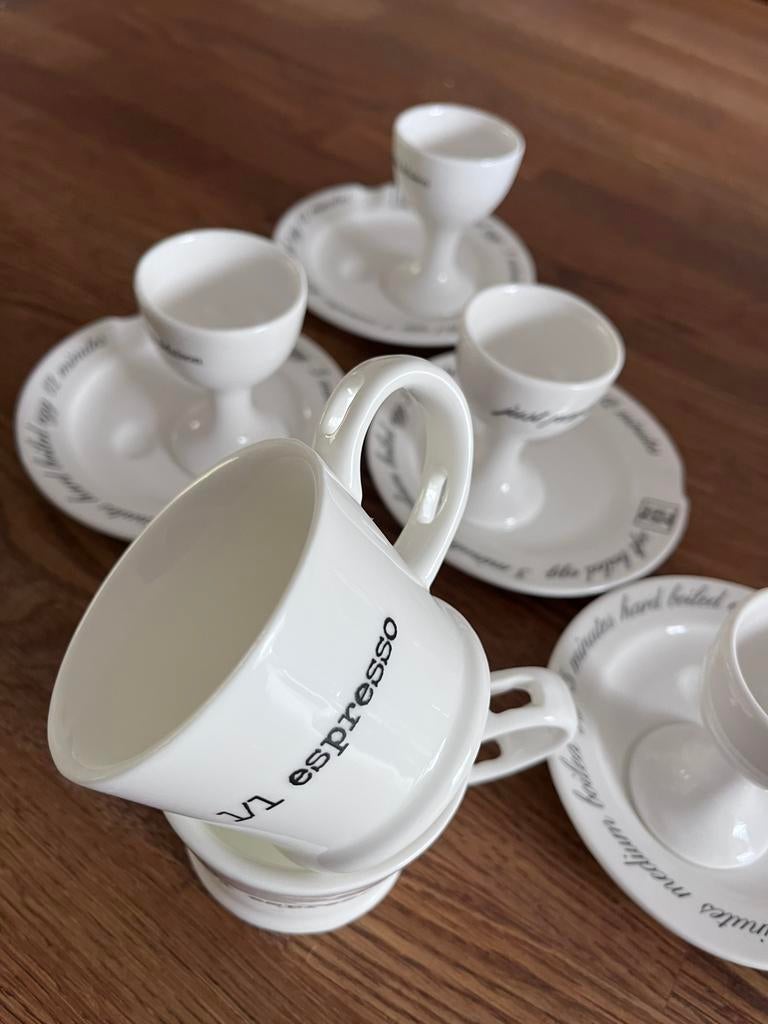 Maison riviera eierdopjes Regio Nijmegen, Huis en Inrichting, Keuken | Servies, Overige typen, Ophalen of Verzenden, Zo goed als nieuw