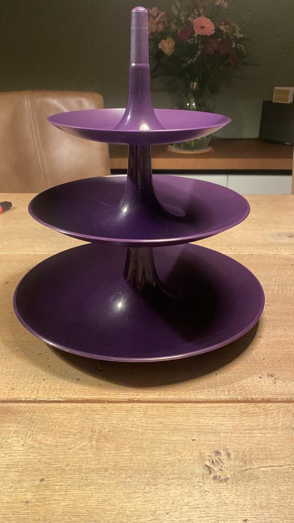 Koziol etagere paars, Huis en Inrichting, Woonaccessoires | Etagères, Ophalen of Verzenden, Zo goed als nieuw