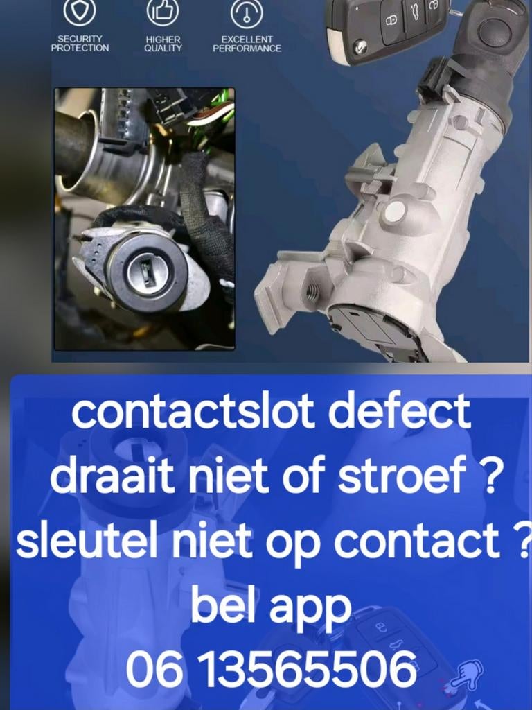 Contactslot reparatie Volkswagen mercedes renault op locatie, Auto-onderdelen, Ophalen, Nieuw, BMW