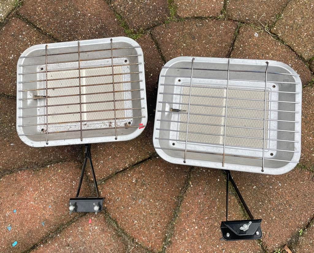 Eurom gasheater, - Flesbevestiging gasfles ,overkapping,tuin, Tuin en Terras, Terrasverwarmers, Ophalen, Gebruikt, Gas