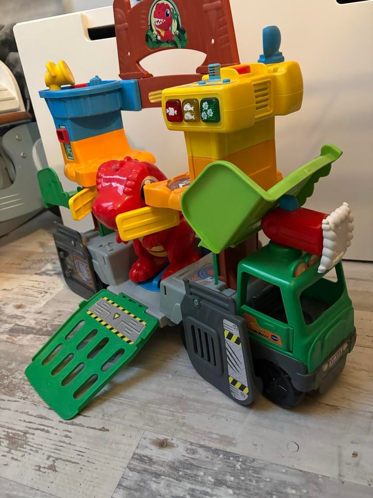 VTech Dino truck, Ophalen of Verzenden, Zo goed als nieuw, Jongen of Meisje