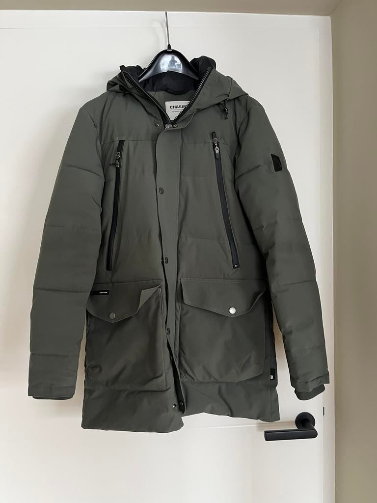 Te koop winterjas heren maat s, Chasin, Ophalen of Verzenden, Zo goed als nieuw, Groen