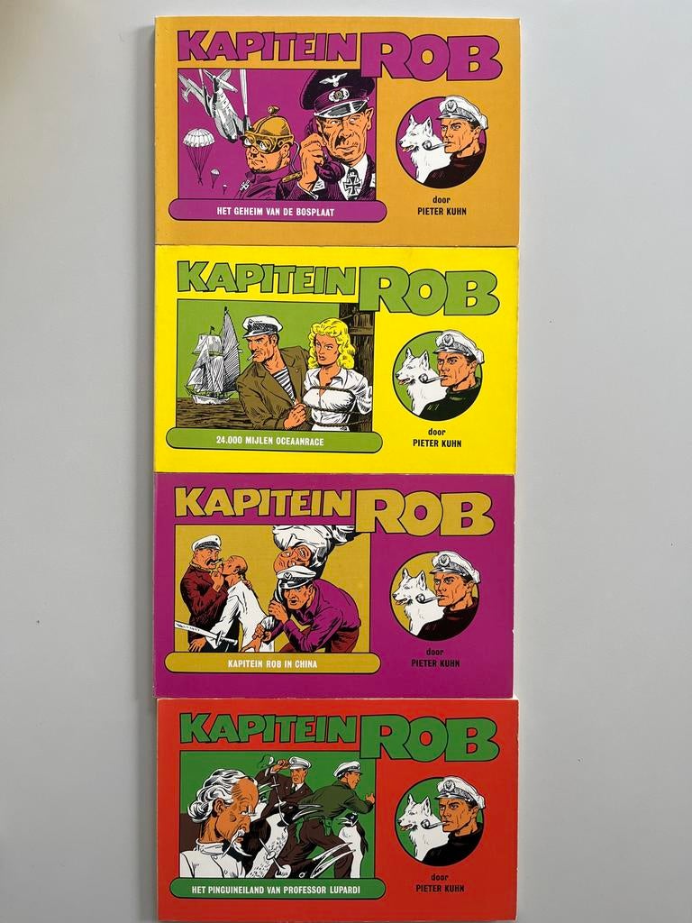 Kapitein Rob - Lot van 4 stripboeken, Meerdere stripboeken, Ophalen of Verzenden, Gelezen