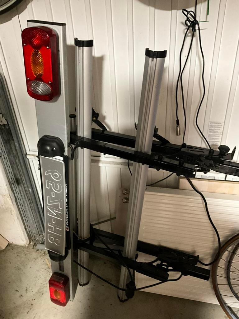 Fietsenrek voor camper zonder draagbalk, Auto diversen, Fietsendragers, Gebruikt, 2 fietsen, Elektrische fiets, Achterklepdrager