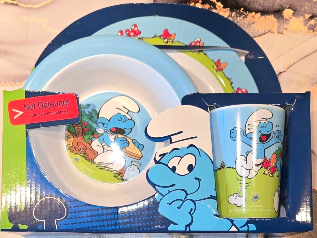Smurfen 3 delige lunchset, Verzamelen, Smurfen, Ophalen of Verzenden, Nieuw, Verschillende Smurfen, Overige typen