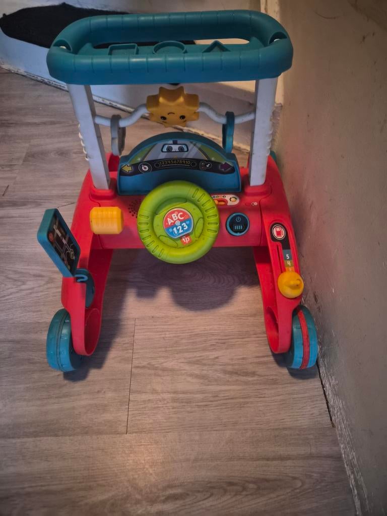 Fisher-Price Loopauto, Kinderen en Baby's, Speelgoed | Fisher-Price, Gebruikt, Duw- of Trekspeelgoed, Met licht, Met geluid, Ophalen