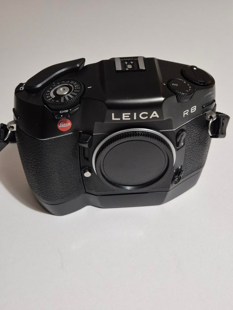 Leica R8 met motorwinder + 2 lenzen, Ophalen, Gebruikt, Spiegelreflex, Leica