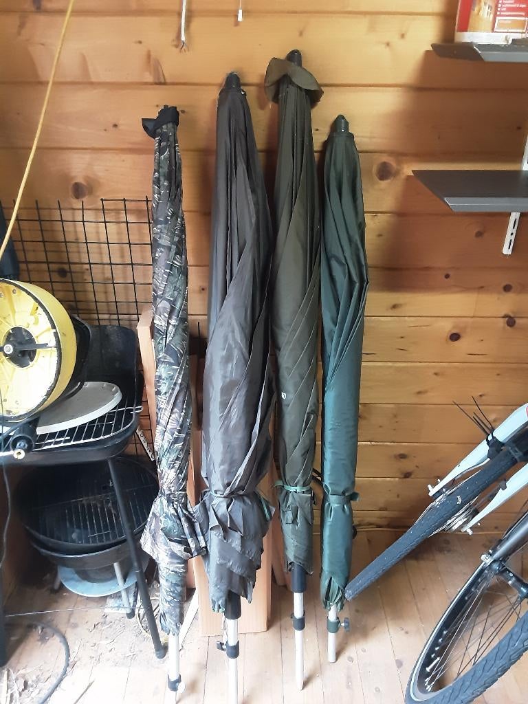 4 maal vis parasol per stuk of alle 4 in 1 koop te koop, Ophalen of Verzenden, Zo goed als nieuw, Overige typen