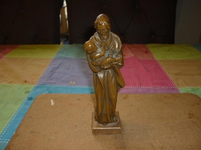 Mooie Sint - Jozef met kindje Jezus in de armen goede staat, Antiek en Kunst, Ophalen of Verzenden