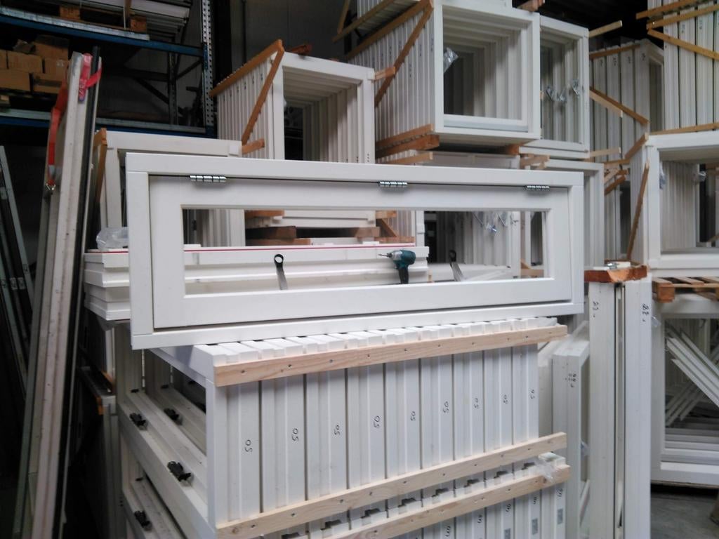 Kozijn met draaikiep raam, Raamkozijn, Nieuw, 75 tot 150 cm, Hout