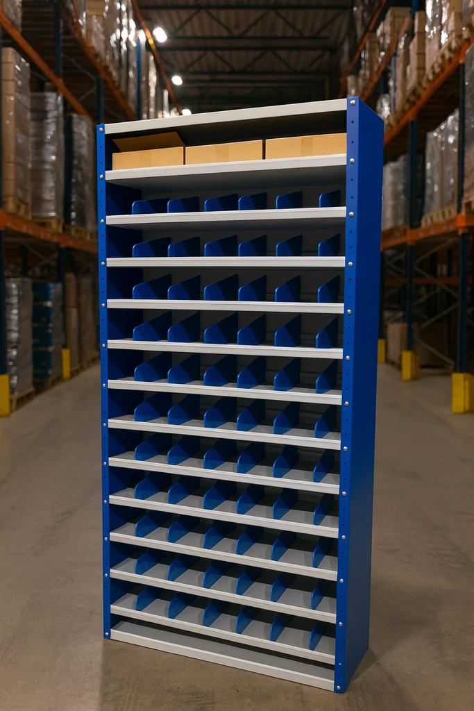 Vakkenkast met verdeelschotten 198x100x30cm Nieuw!, Ophalen