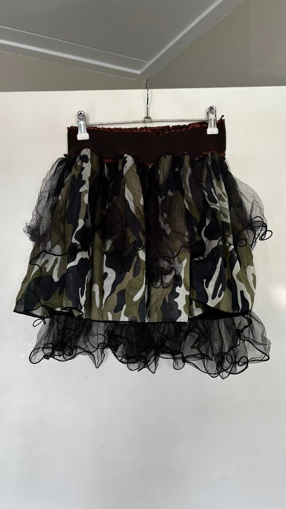 Leger camouflage rok groen zwart beige maat xs, Ophalen of Verzenden, Zo goed als nieuw, Maat 34 (XS) of kleiner, Boven de knie