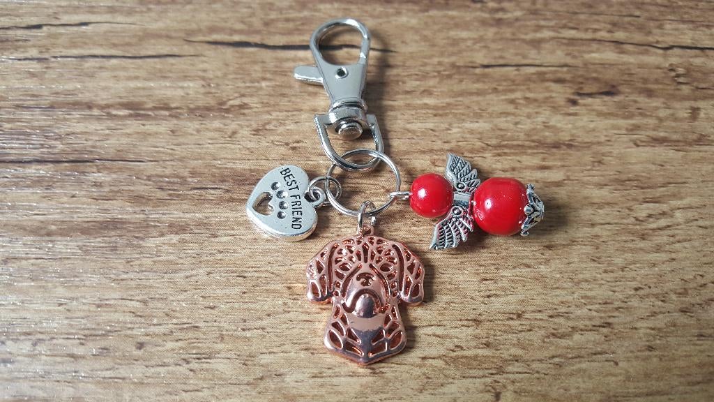 Tashanger Puggle Honden sieraden met beschermengeltje, Verzenden, Nieuw, Overige kleuren, Avondtasje