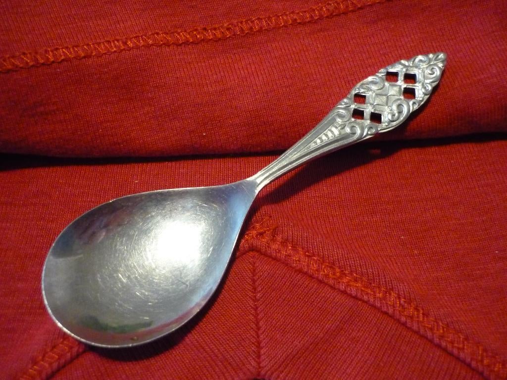 Vintage theeschep gemerkt, Antiek en Kunst, Antiek | Bestek, Verzenden