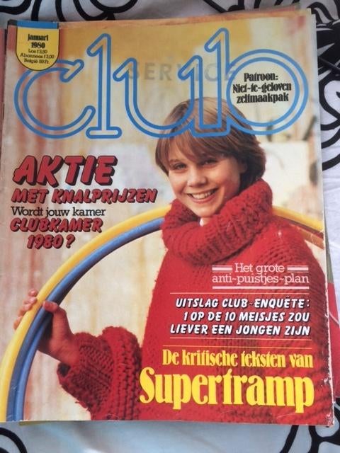 maandblad club januari 1980, Ophalen of Verzenden, 1980 tot heden, Nederland, Tijdschrift