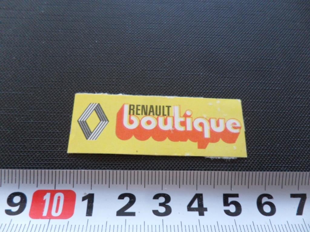 sticker renault boutique, Ophalen, Zo goed als nieuw