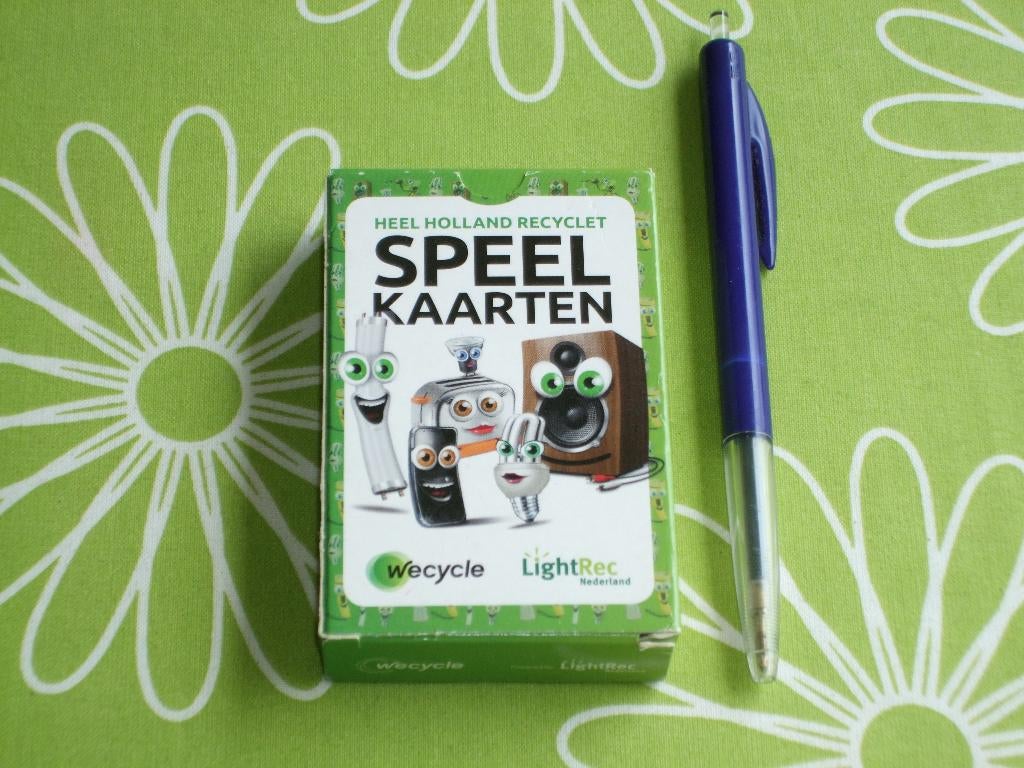 Wecycle speelkaarten - heel holland recyclet, Ophalen of Verzenden, Zo goed als nieuw, Speelkaart(en)