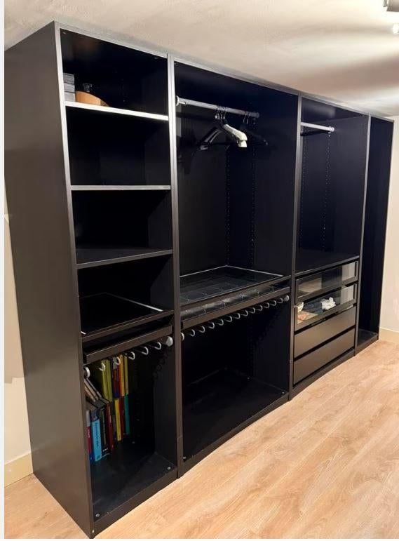 IKEA PAX Kledingkast 300x58x201 - €499 – Bezorgen & Montage, Huis en Inrichting, Kasten | Kledingkasten, IKEA PAX, Gebruikt, Eikenhout