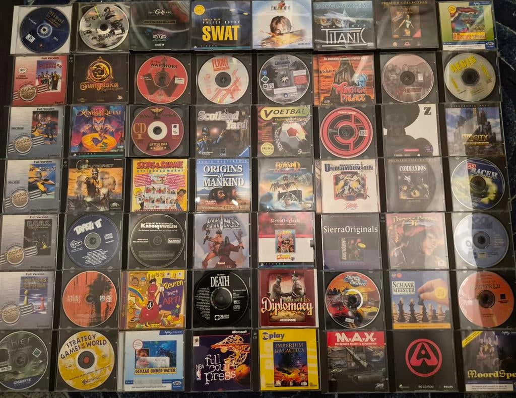 56 pc computer games, Avontuur en Actie, Gebruikt, 1 speler, Ophalen of Verzenden