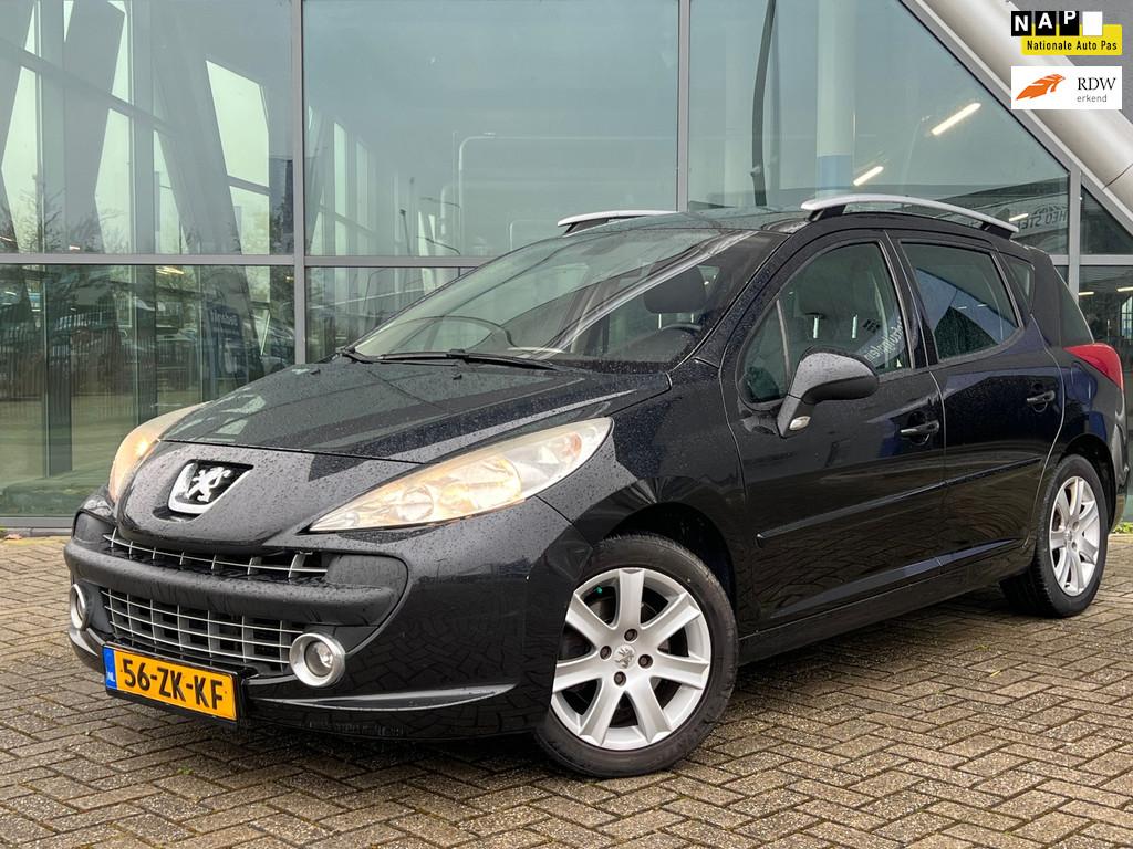 Peugeot 207 SW 1.6 VTi XS Première, Panodak, Leer, Cruise C, Auto's, Voorwielaandrijving, Gebruikt, 4 cilinders, Zwart