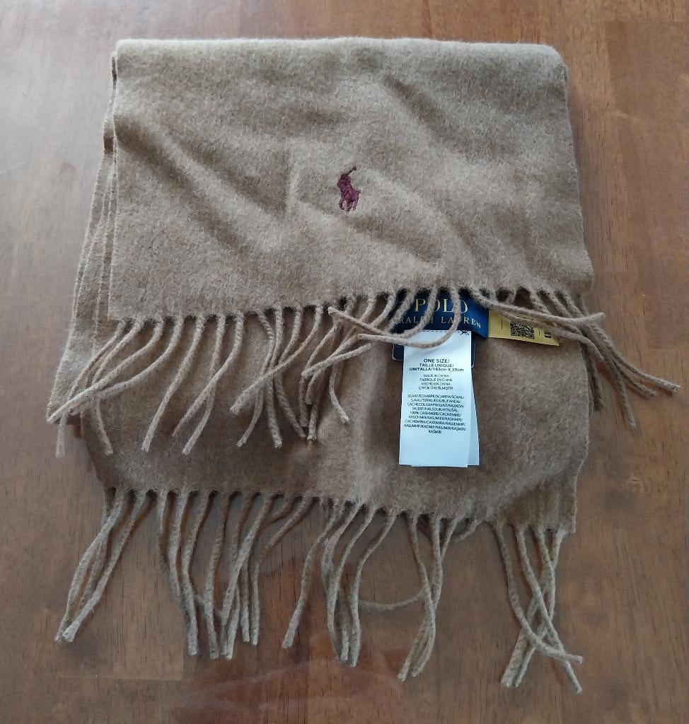 Ralph Lauren sjaal 100% kasjmier One Size, Ophalen of Verzenden, Nieuw, Overige maten, Sjaal