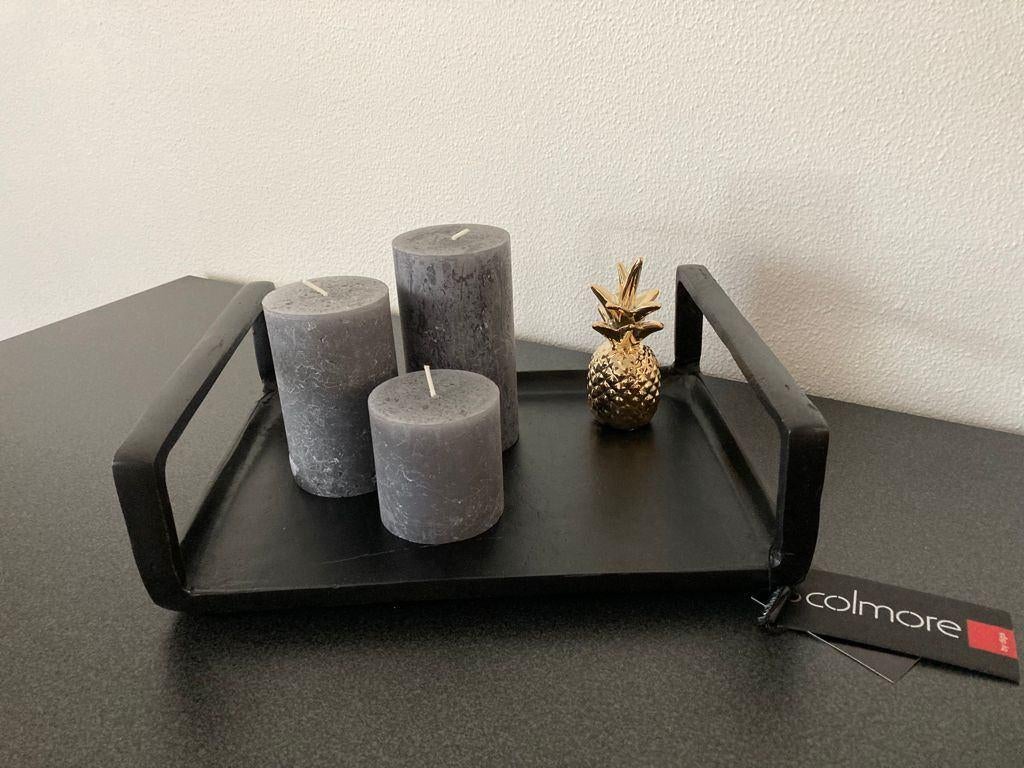 Colmore Tray S zwart metaal Nieuw!, Ophalen of Verzenden, Nieuw, Rechthoekig, Metaal