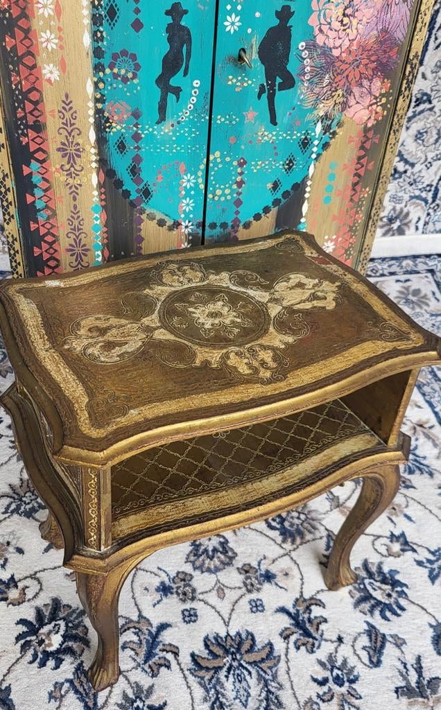 Vintage/Florentijns/Kastje/Nachtkastje, Ophalen of Verzenden