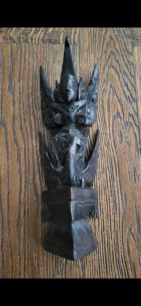 Balinees houten Garuda beeld - Handgesneden, Verzenden, Handgemaakt, 20 - 50 cm, Beeld