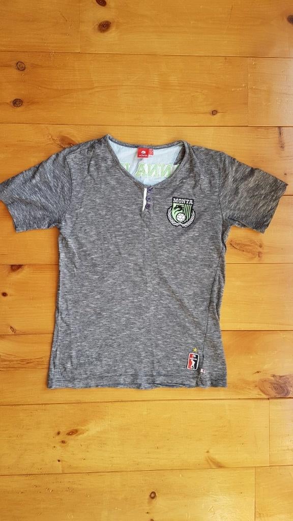 T-shirt van Monta zwart/wit, Gebruikt, Ophalen of Verzenden, Shirt of Longsleeve, Jongen