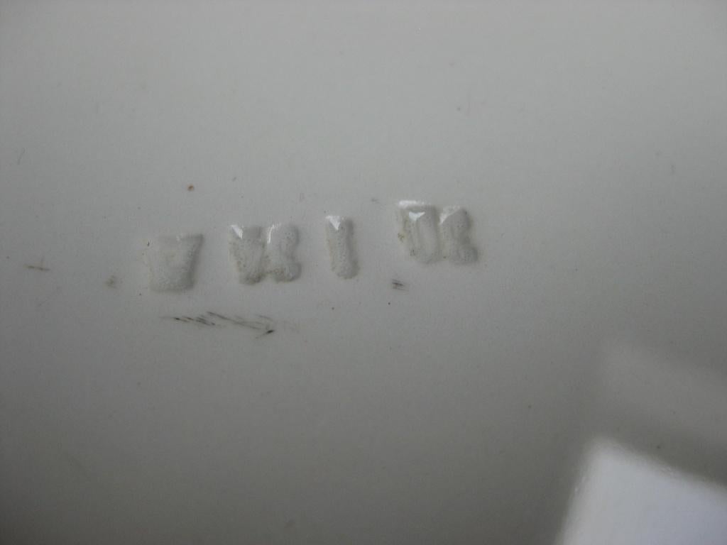 Prachtige art deco taartschaal keramiek met spuitpatroon, Ophalen of Verzenden