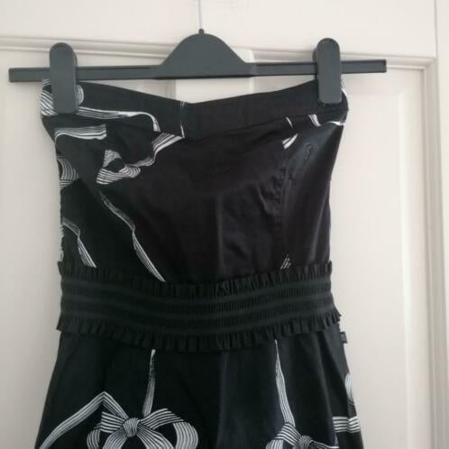 Dept strapless zwart lief jurkje met witte strikken XS 34943, Kleding | Dames, Jurken, ., Zwart, Ophalen of Verzenden, Zo goed als nieuw