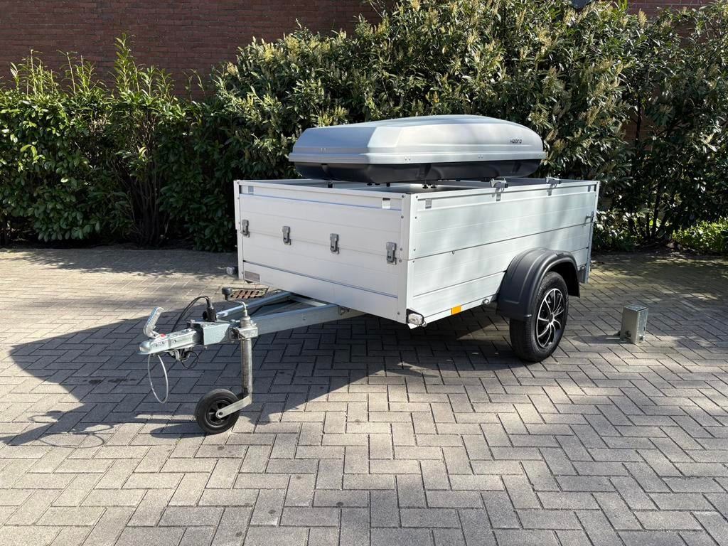 Anssems bagagewagen GT750 met dakkoffer, Ophalen, Zo goed als nieuw